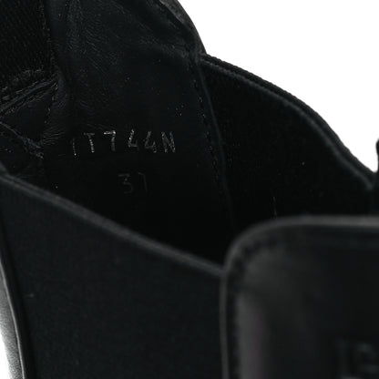 Prada Spazzolato Metal Triangle Logo 50mm Chelsea Boots 37 Black 10 of 11