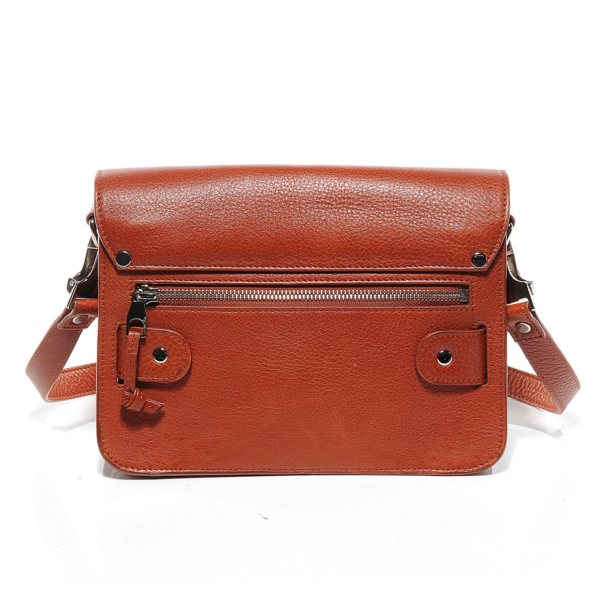 Proenza Schouler Leather Mini PS11 Classic Shoulder Bag Saddle 4 of 9