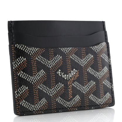 Goyard Goyardine Saint Sulpice Card Holder Black 3 of 6