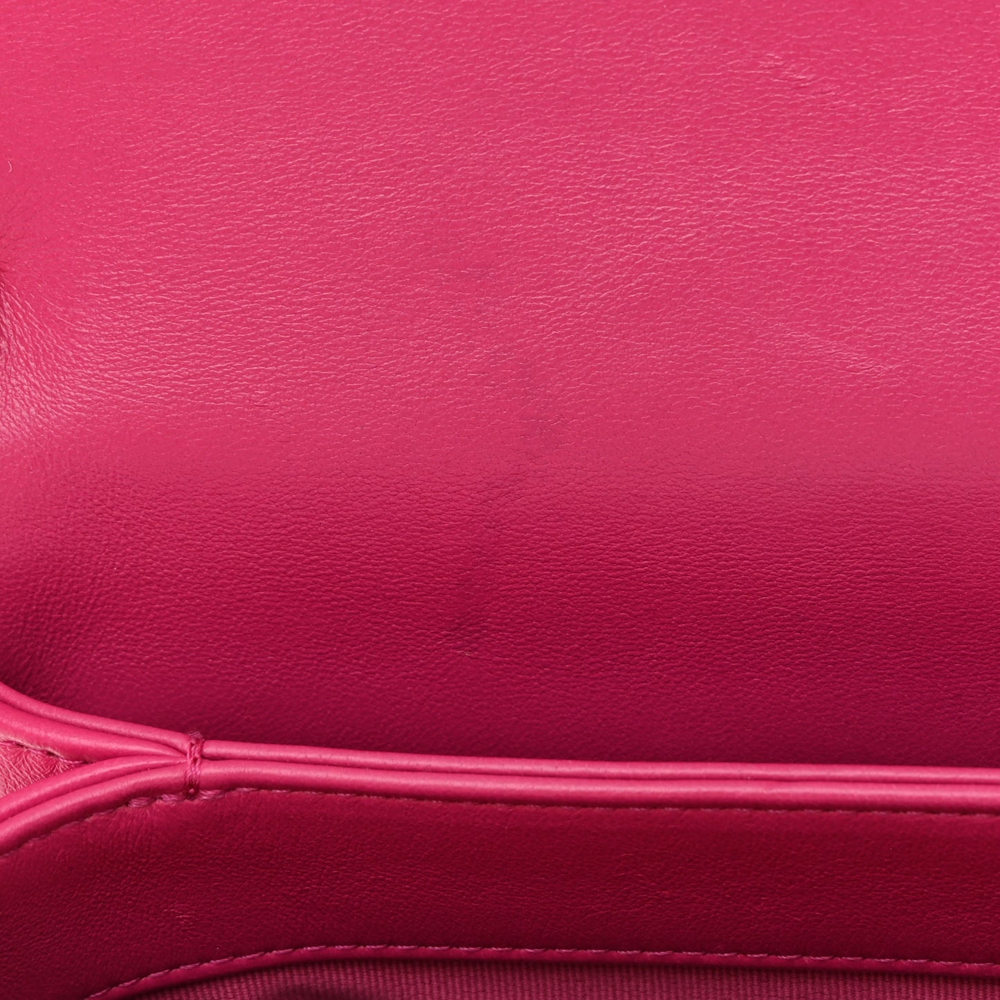 Lambskin Quilted Small Chain Top Handle Flap Fuchsia