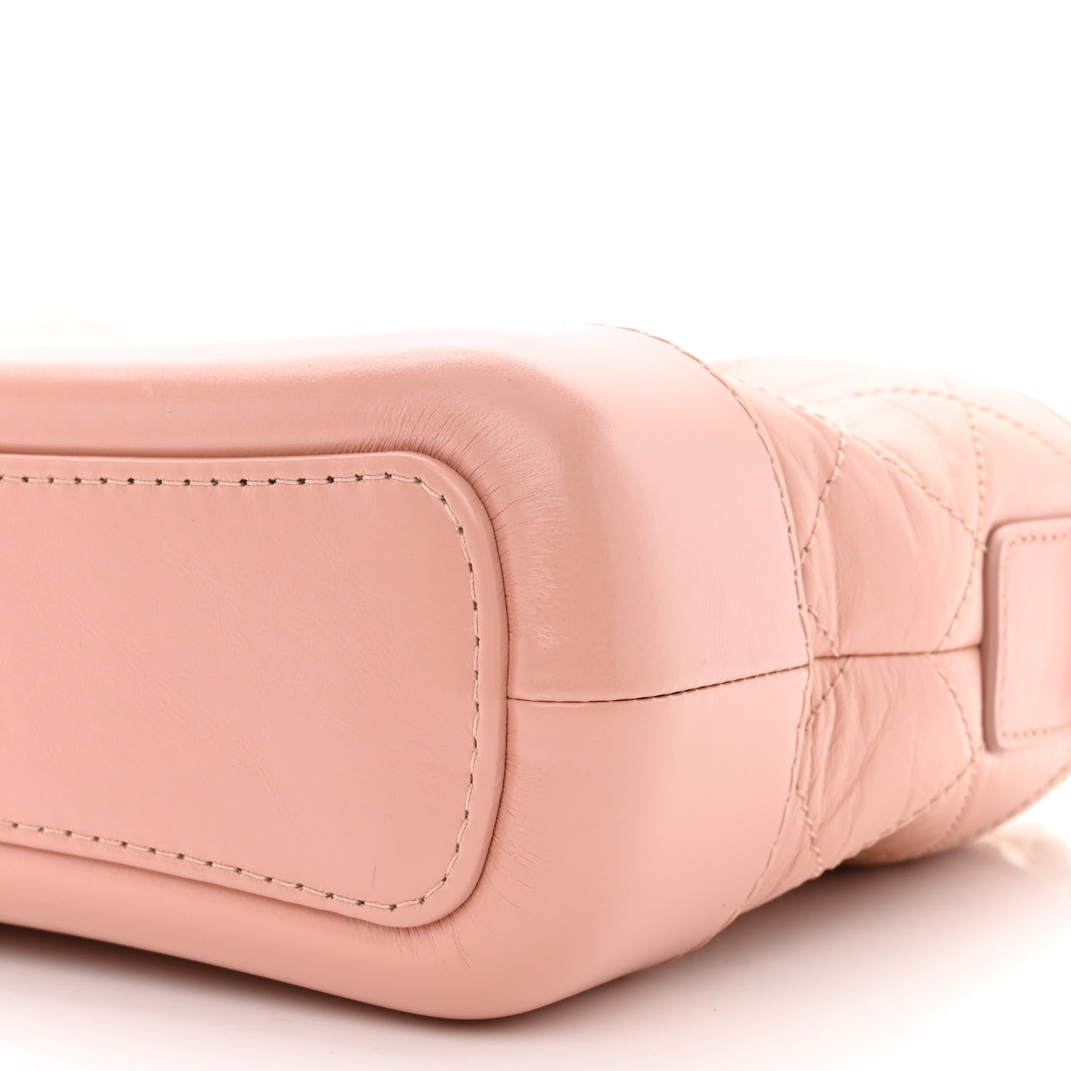 Chanel Aged Calfskin Quilted Small Gabrielle Hobo Pink 10 of 10