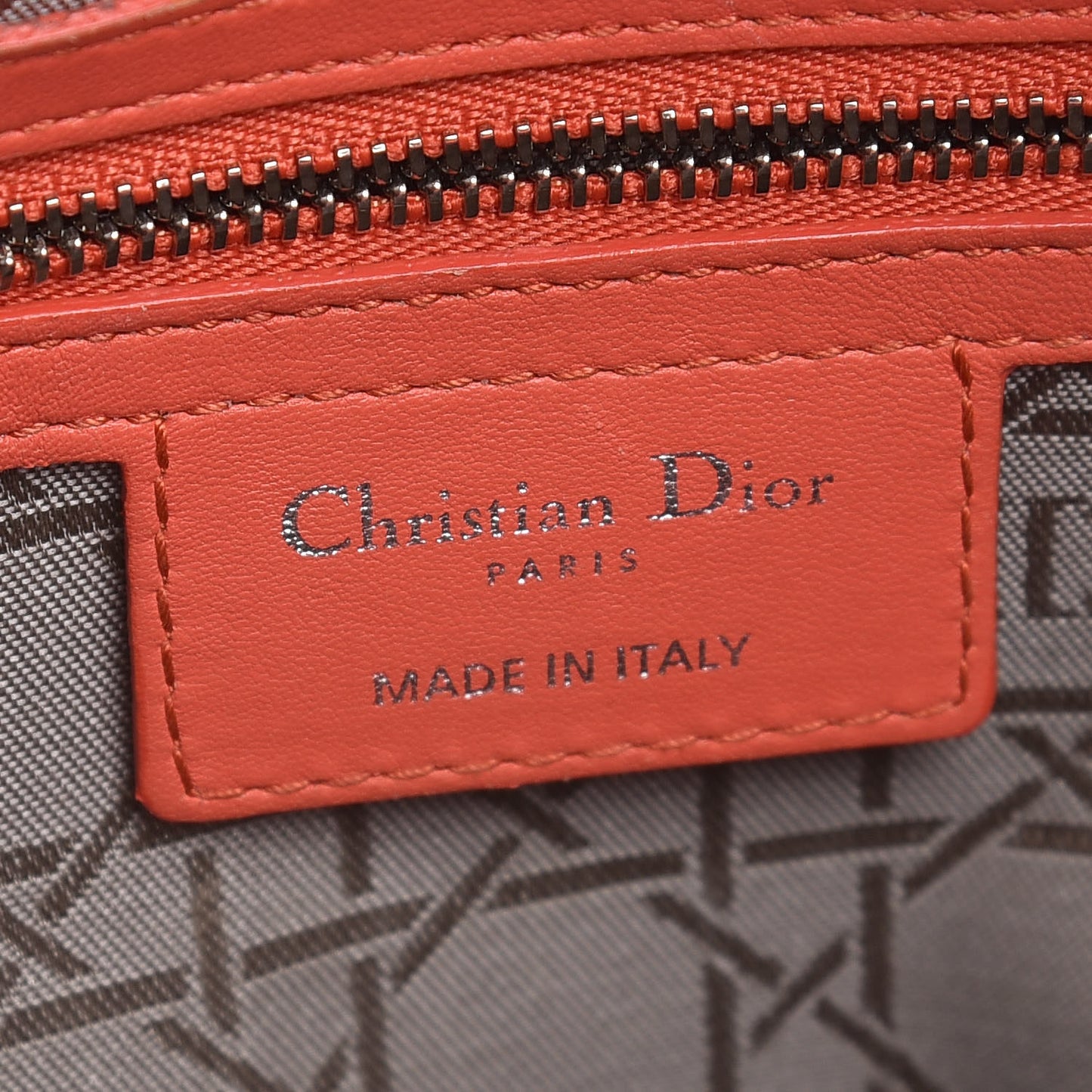 Lambskin Cannage Large Lady Dior Coral
