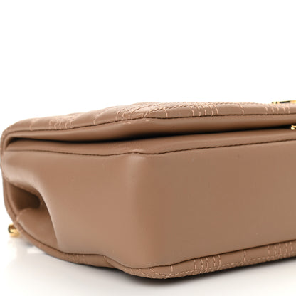 Burberry Lambskin Quilted Small Lola Bag Camel 9 of 10