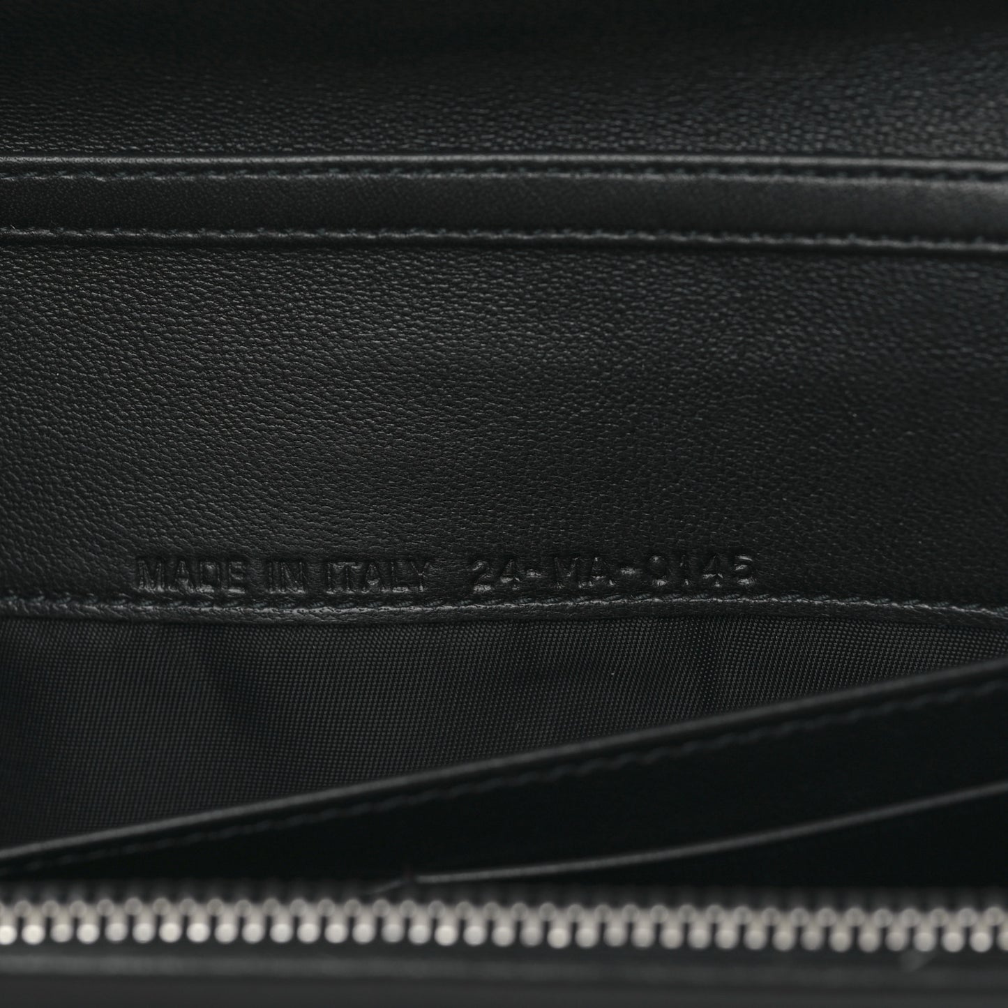 Lambskin Cannage Lady Dior Rendezvous Wallet On Chain Black