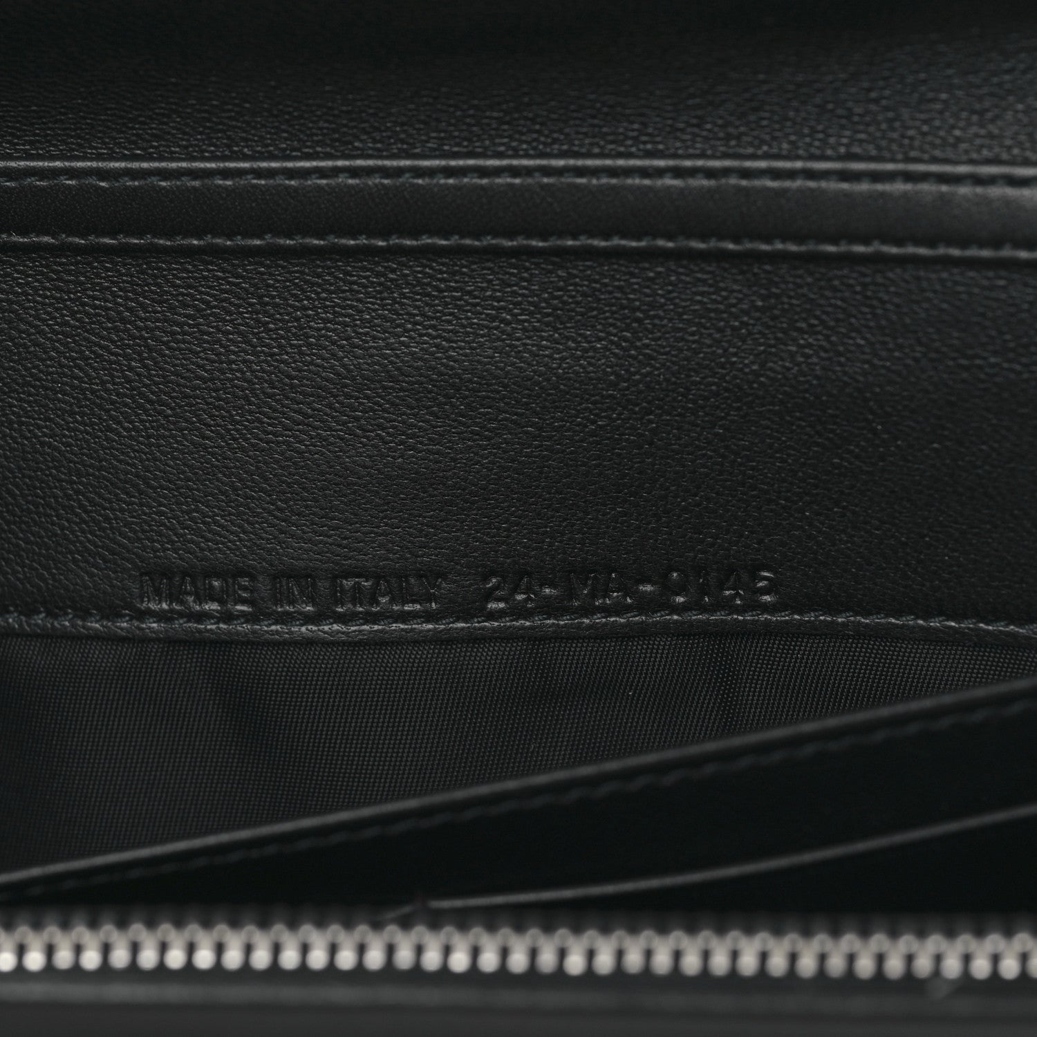 Christian Dior Lambskin Cannage Lady Dior Rendezvous Wallet On Chain Black 7 of 9