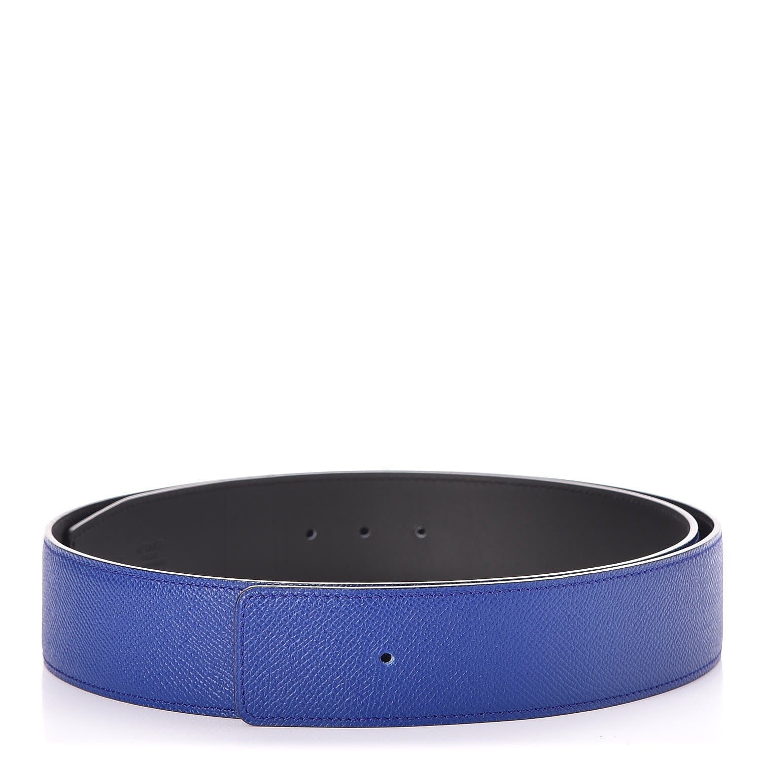 Hermes Epsom Swift 42mm Belt Strap 100 Bleu Electrique Black 1 of 4