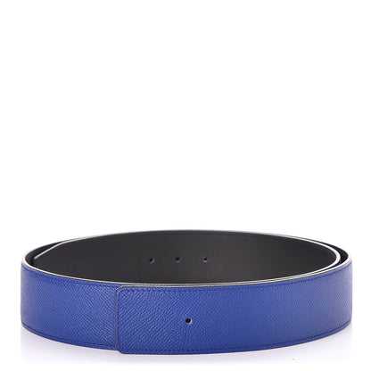 Hermes Epsom Swift 42mm Belt Strap 100 Bleu Electrique Black 1 of 4