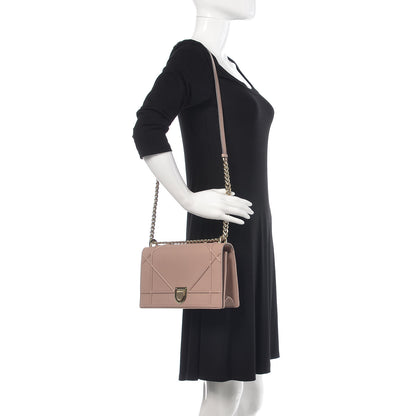 Christian Dior Grained Calfskin Medium Diorama Flap Bag Rose Poudre 2 of 18