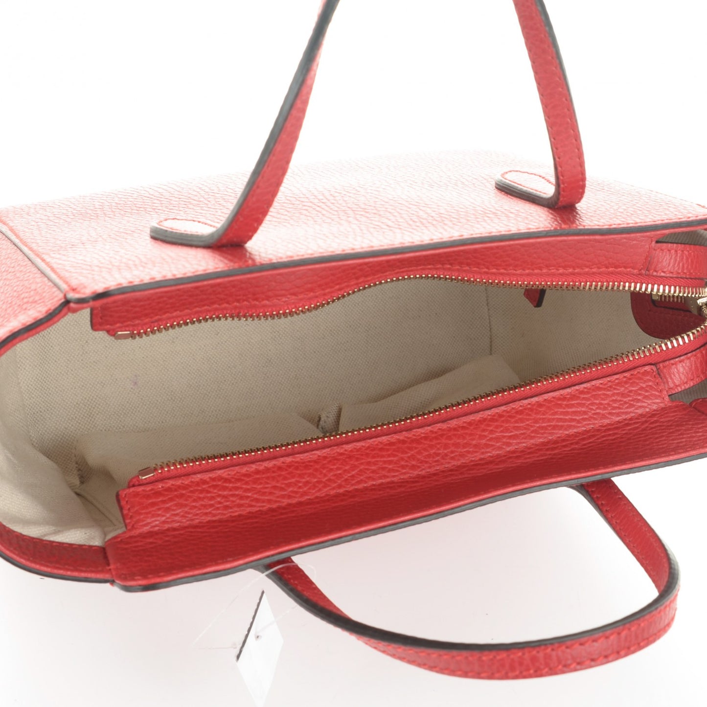 Dollar Calfskin MIni Swing Top Handle Bag Tabasco