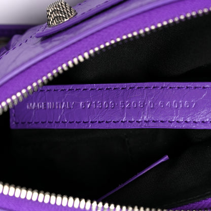 Balenciaga Agneau Arena Le Cagole Shoulder Bag XS Purple 8 of 12