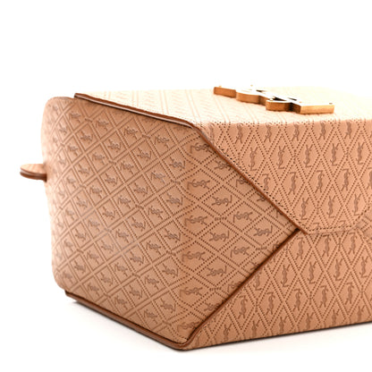 Saint Laurent Calfskin Monogram Take Away Box Dusty Vintage Brown Gold 9 of 10