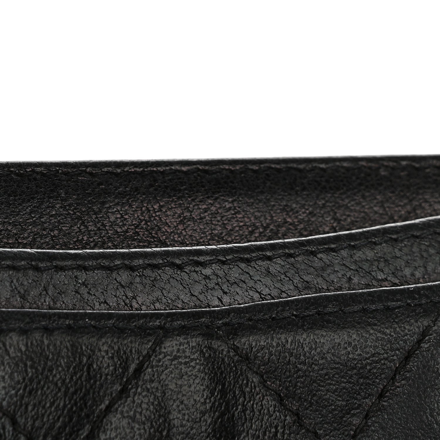 Chanel Goatskin Quilted Card Holder Black 11 of 12