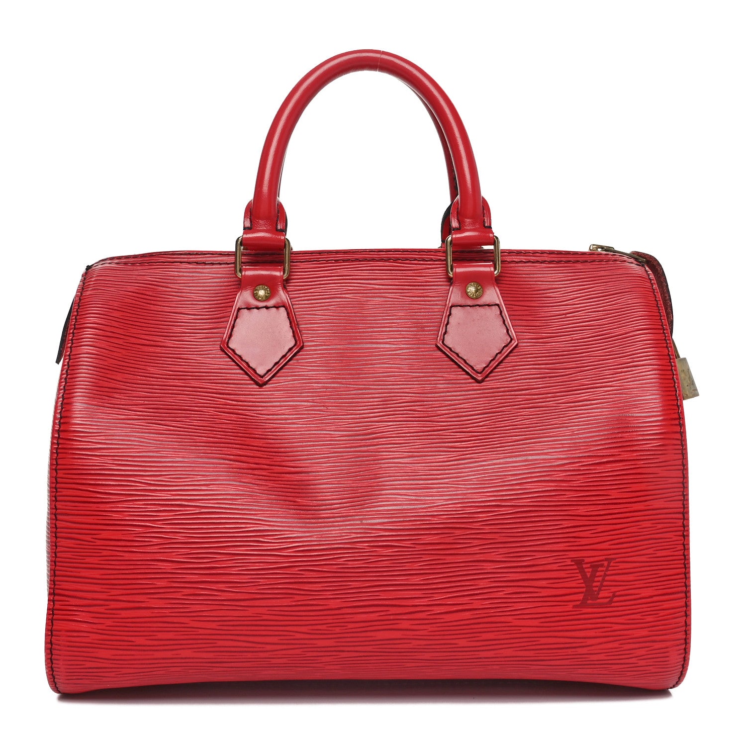 Louis Vuitton Epi Speedy 25 Castillan Red 1 of 9