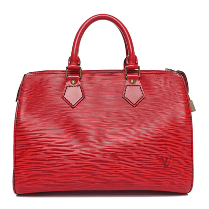 Louis Vuitton Epi Speedy 25 Castillan Red 1 of 9