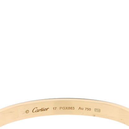 Cartier 18K Yellow Gold LOVE Bracelet 17 3 of 4