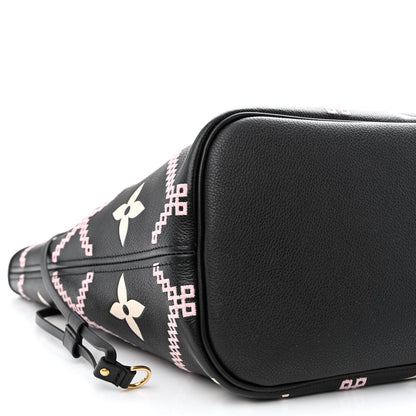 Louis Vuitton Empreinte Monogram Giant Broderies Neverfull MM Black 10 of 14