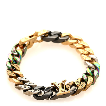 Louis Vuitton Metal Signature Chain Bracelet Rainbow 1 of 4