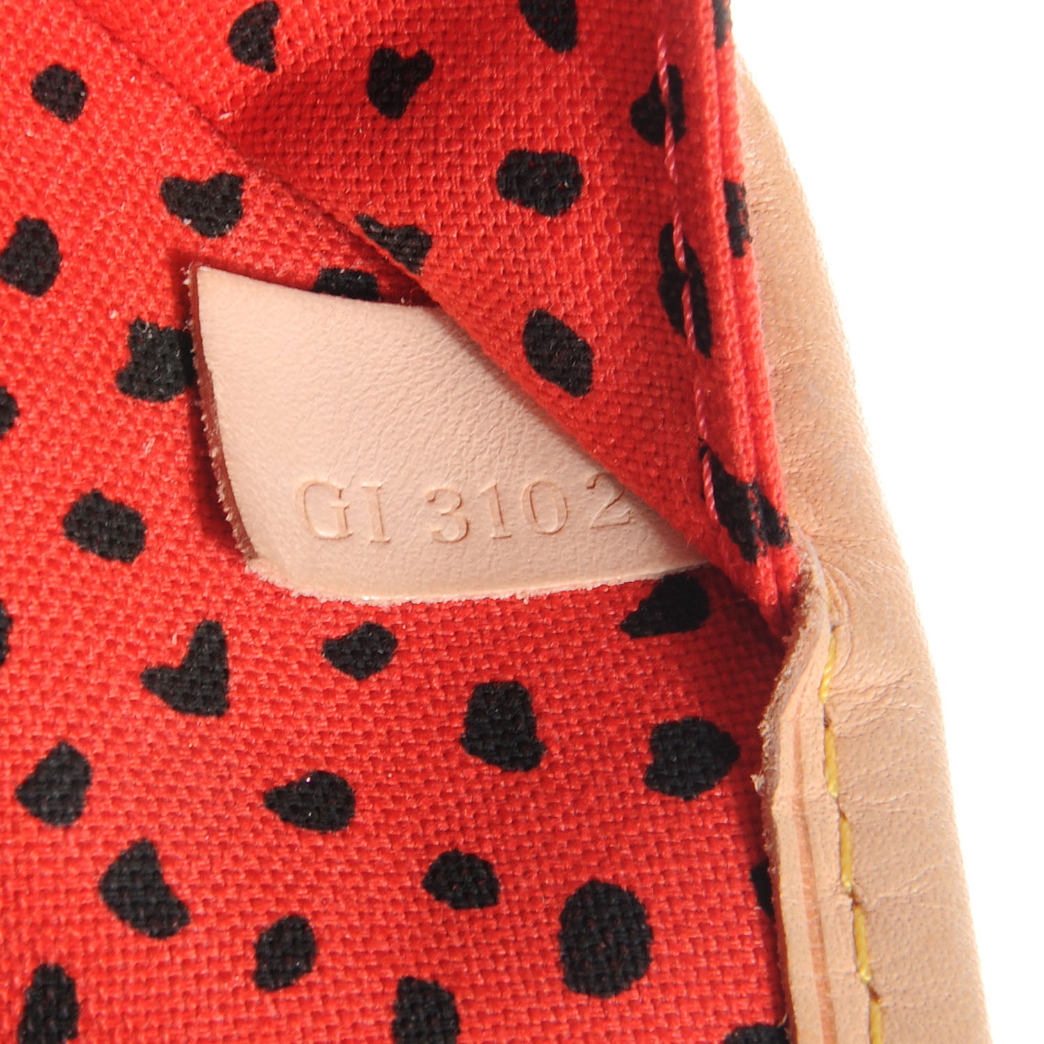 Louis Vuitton Monogram Kusama Waves Neverfull MM Red 7 of 7