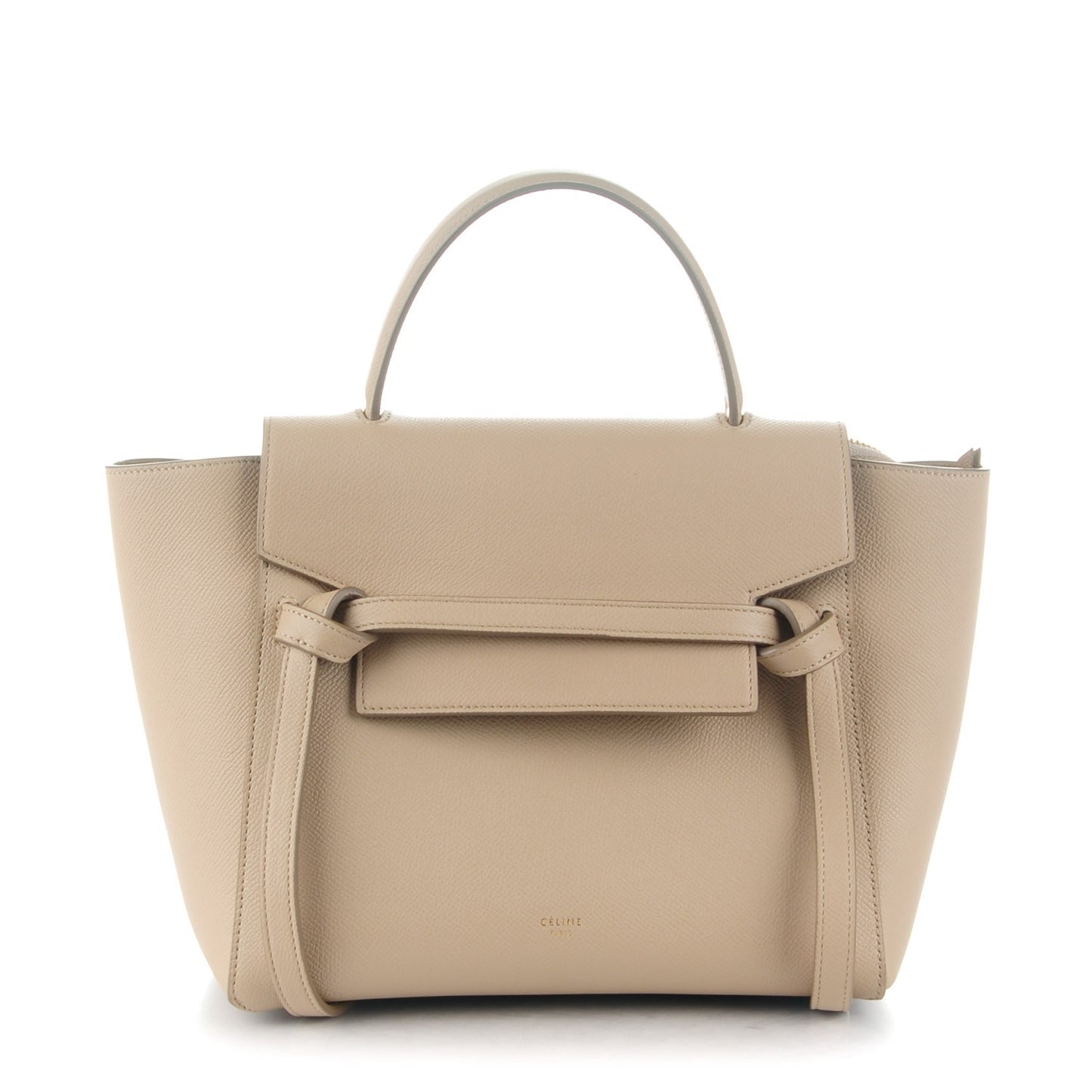Baby Grained Calfskin Micro Belt Bag Dune