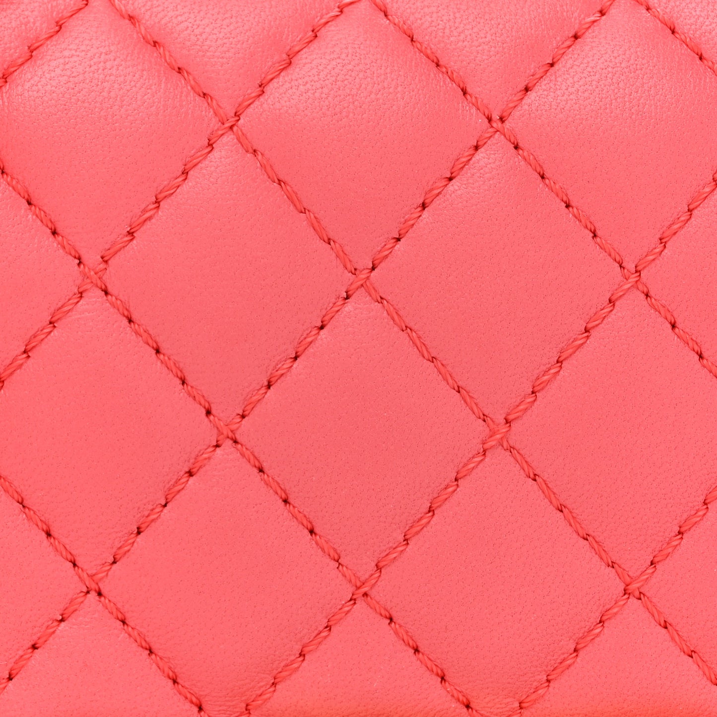 Tweed Lambskin Quilted Small Braided Jacket Boy Flap Coral
