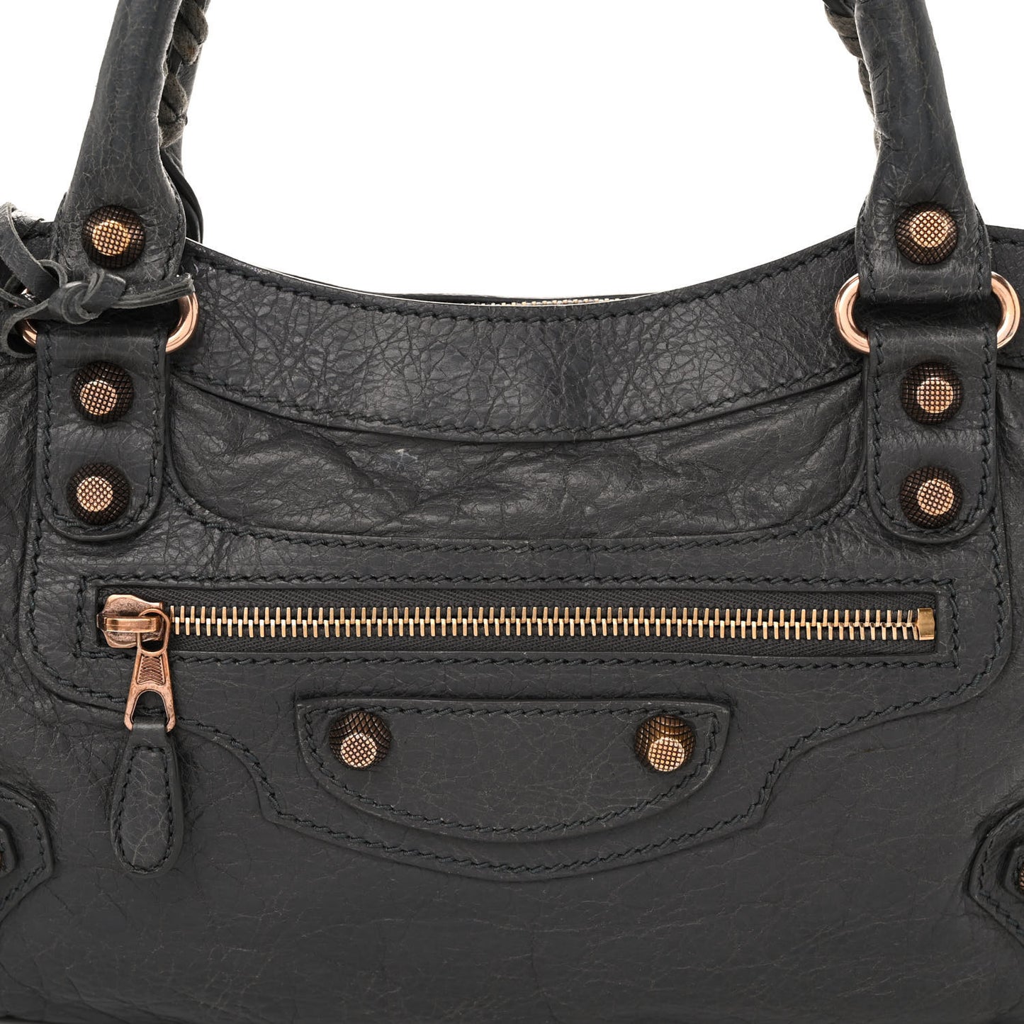 Agneau Giant 12 Rose Gold Hardware First Gris Tarmac