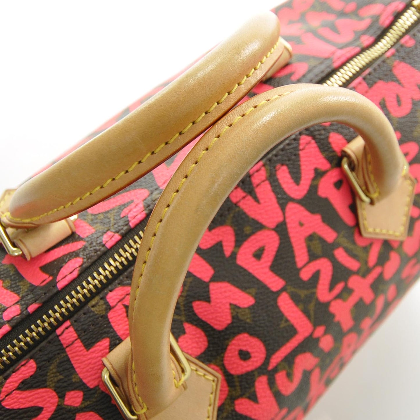 Monogram Graffiti Speedy 30 Fuchsia
