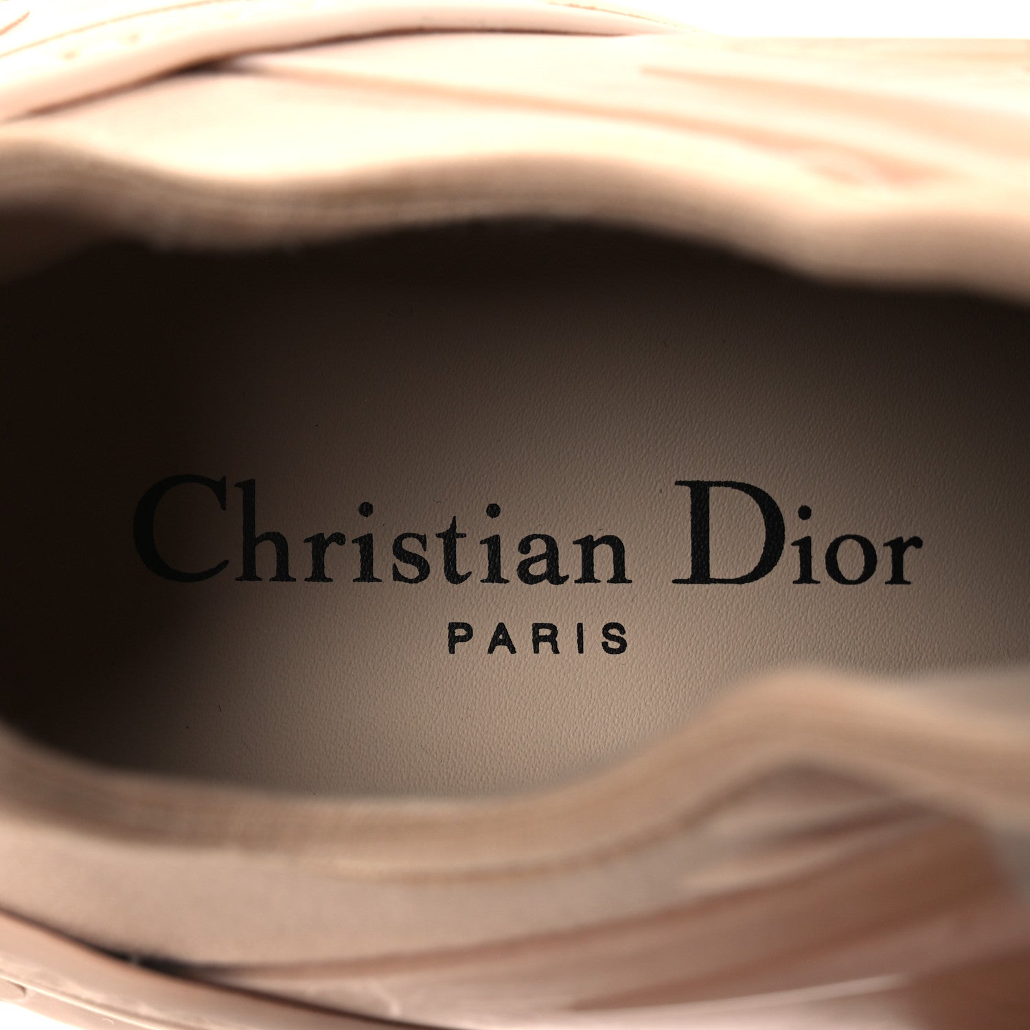 Christian Dior Neoprene Rubber Womens D-Connect Sneakers 40 Nude 9 of 12