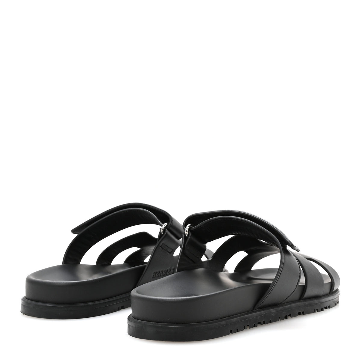 Calfskin Womens Chypre Sandals 40.5 Black