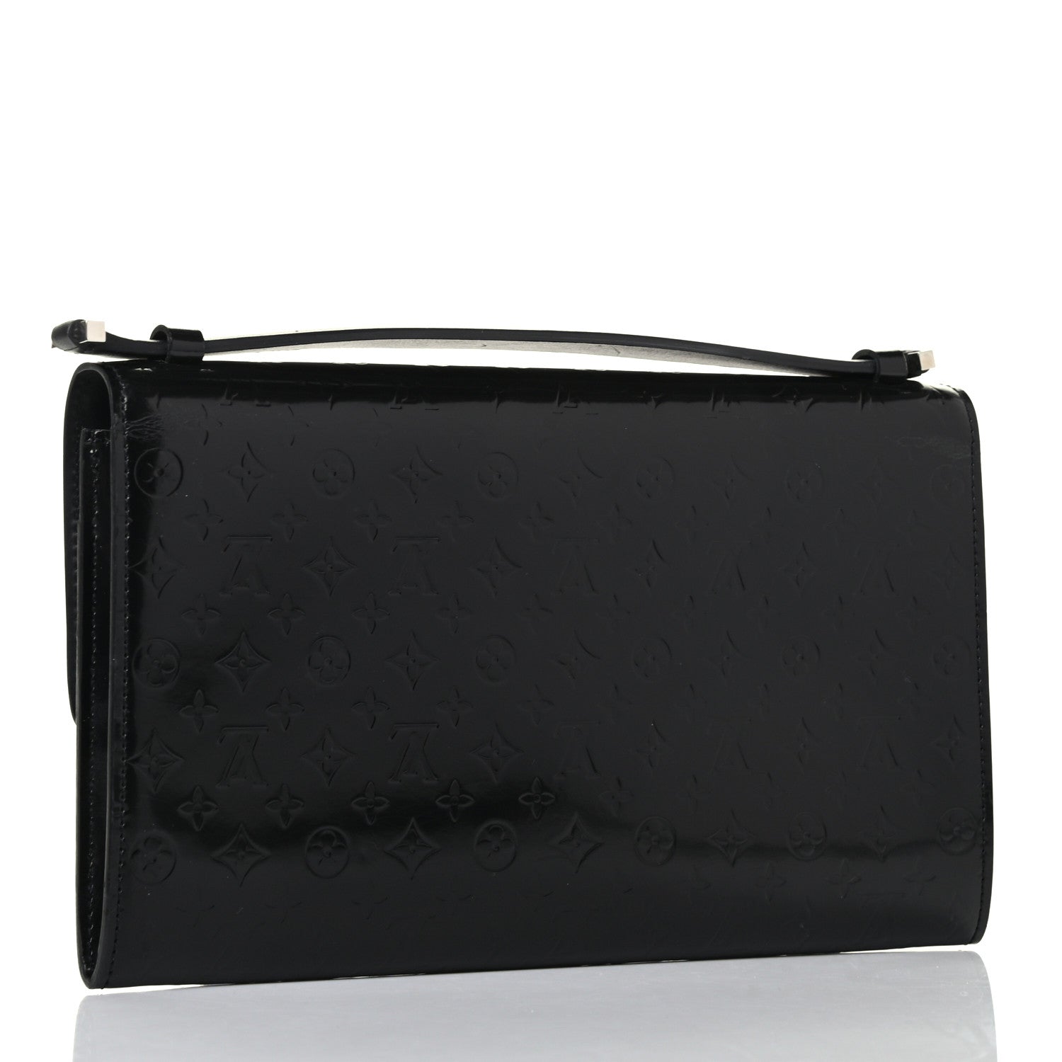 Louis Vuitton Monogram Glace Anouchka Pochette MM Black 2 of 4