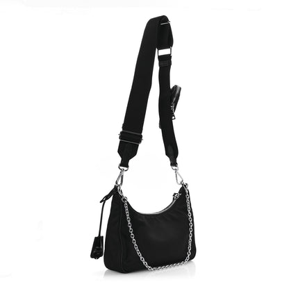 Prada Nylon Re-Edition 2005 Shoulder Bag Black 3 of 13