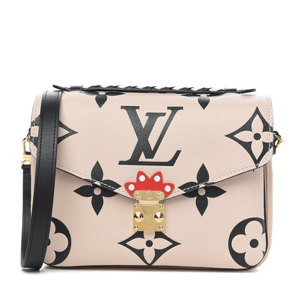 Louis Vuitton Empreinte Monogram Giant Crafty Pochette Metis Creme Black 1 of 8