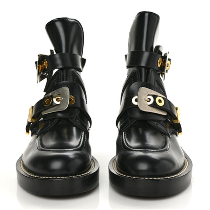 Balenciaga Brushed Calfskin Ceinture Ankle Boots 36.5 Black 2 of 8
