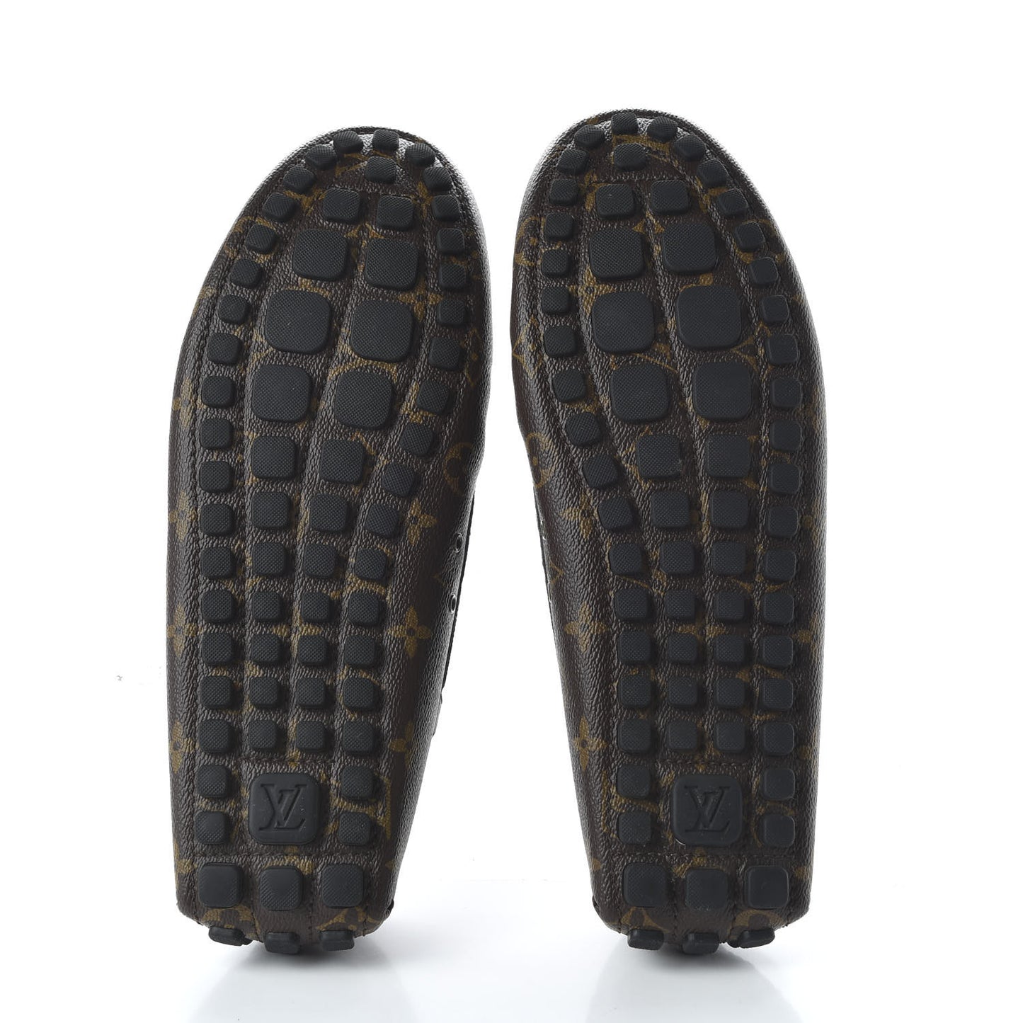 Monogram Mens Arizona Car Shoe Moccasin Loafers 12 Macassar