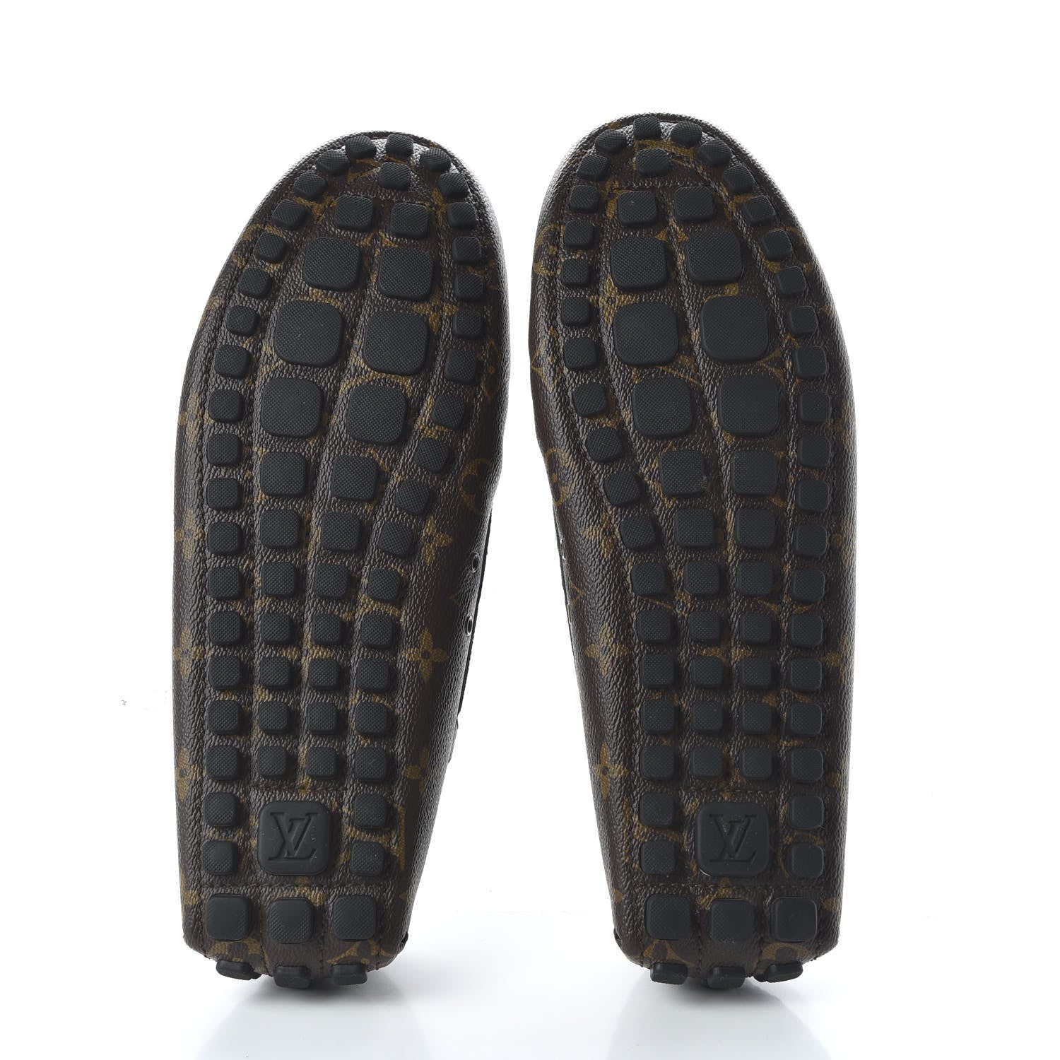 Louis Vuitton Monogram Mens Arizona Car Shoe Moccasin Loafers 12 Macassar 5 of 8