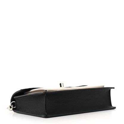 Louis Vuitton Soft Calfskin Snakeskin My Lockme Chain Bag Pochette Black 4 of 10