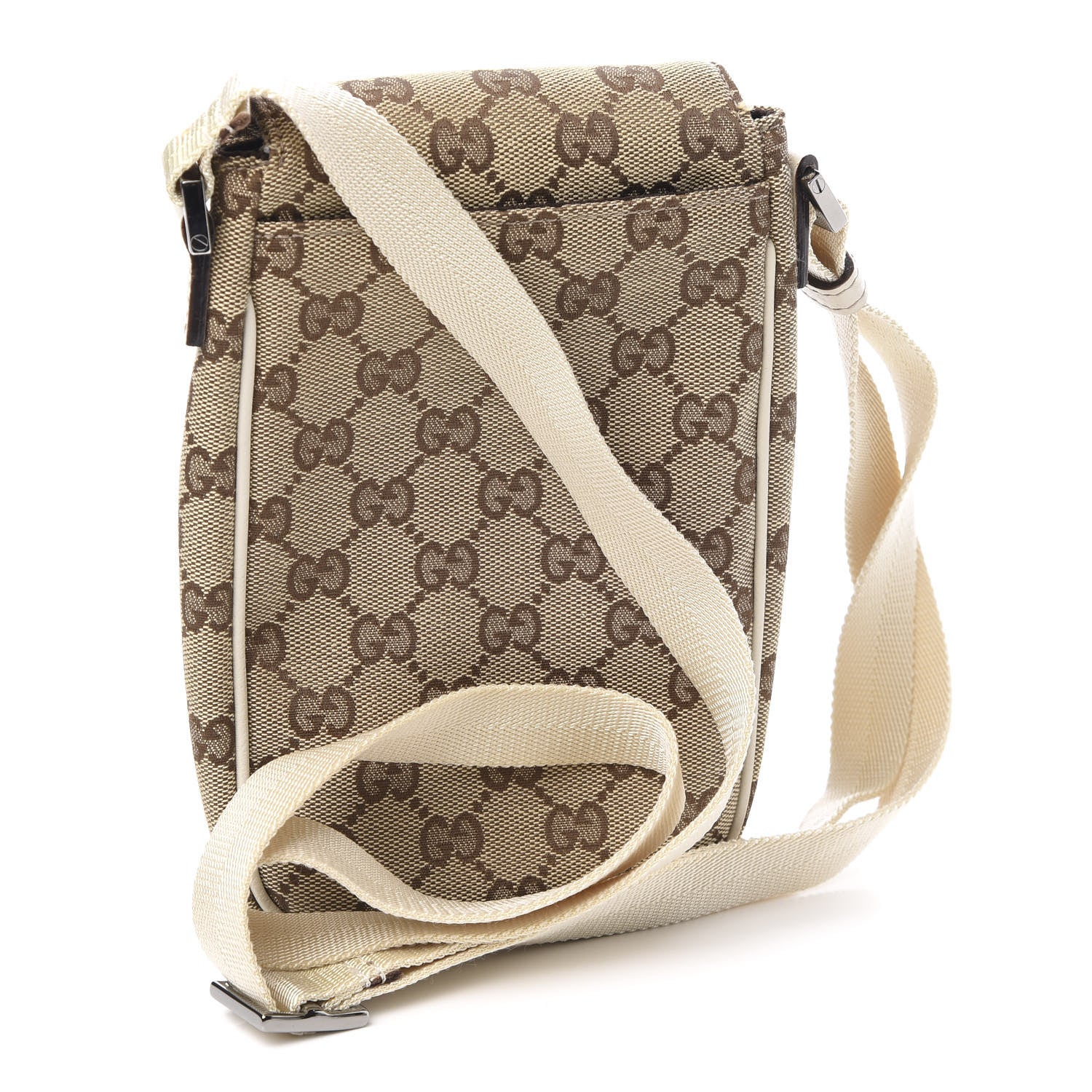 Gucci Monogram Mini Crossbody Bag Beige White 3 of 11