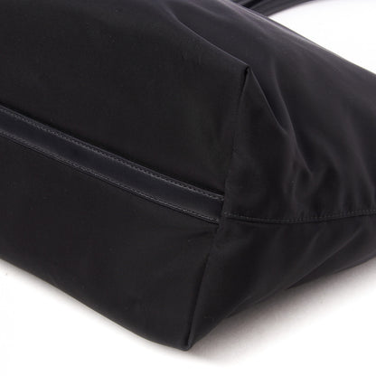 Prada Tessuto Nylon Soft Calf Shopping Tote Black 4 of 8