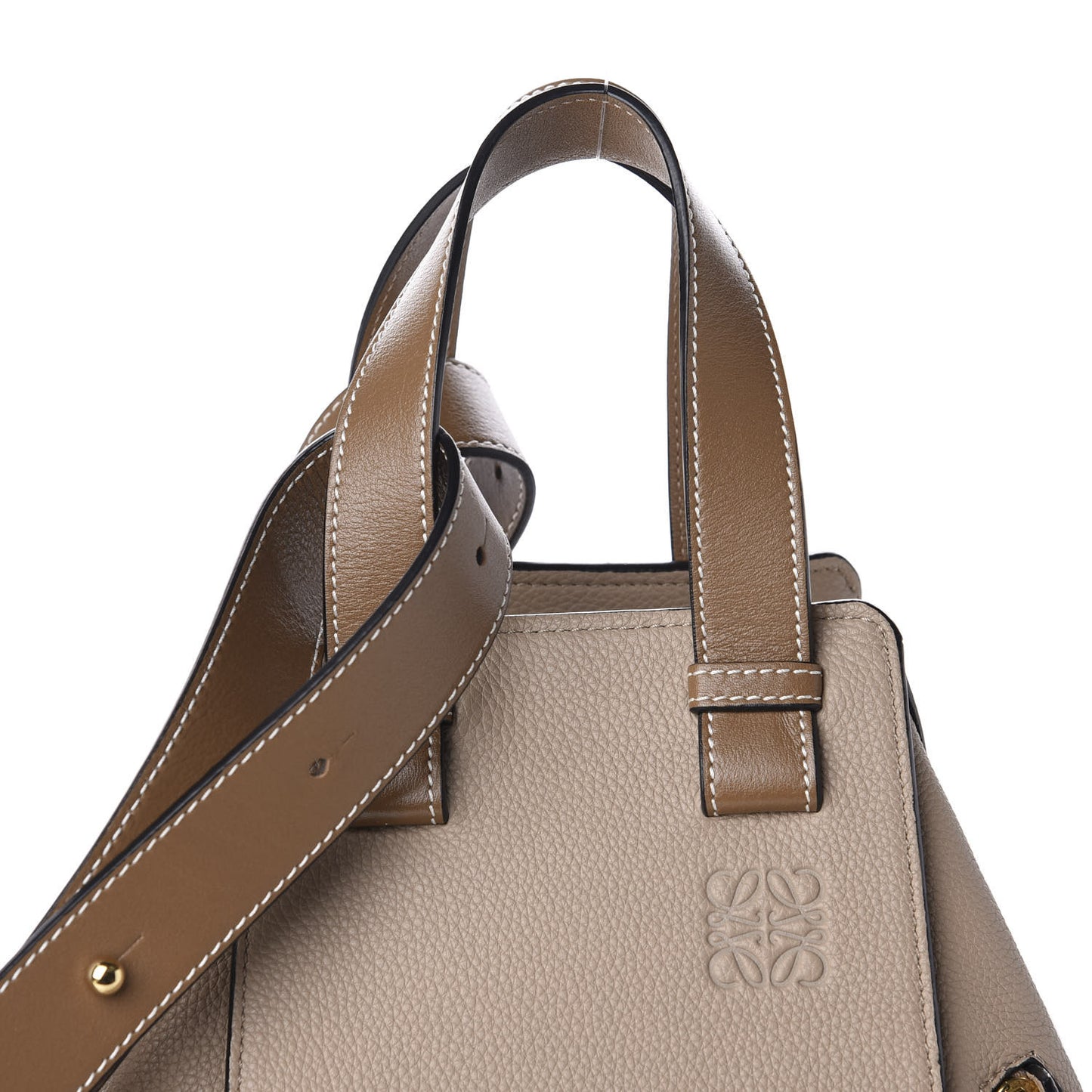 Calfskin Medium Hammock Shoulder Bag Sand Mink