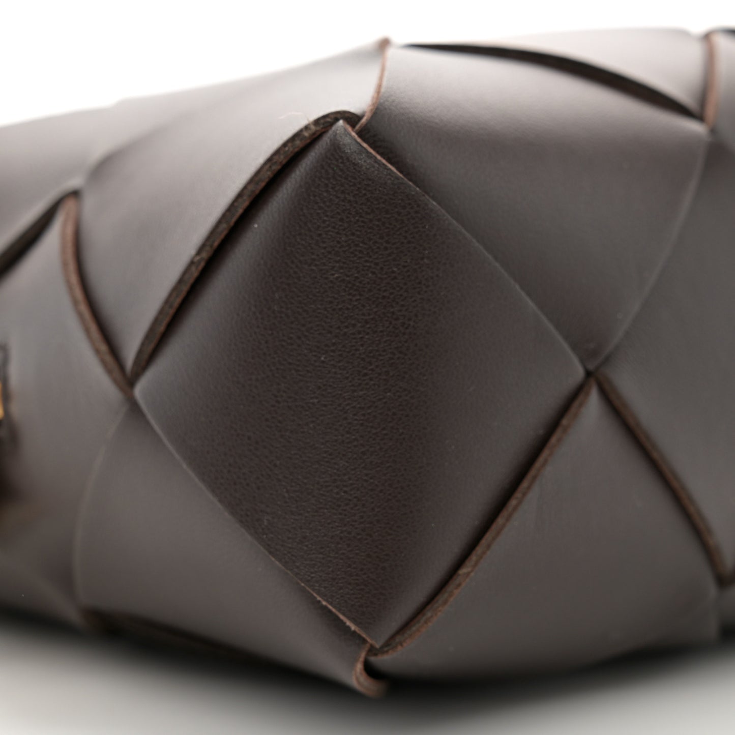 Lambskin Maxi Intrecciato Small Cassette Camera Bag Fondant