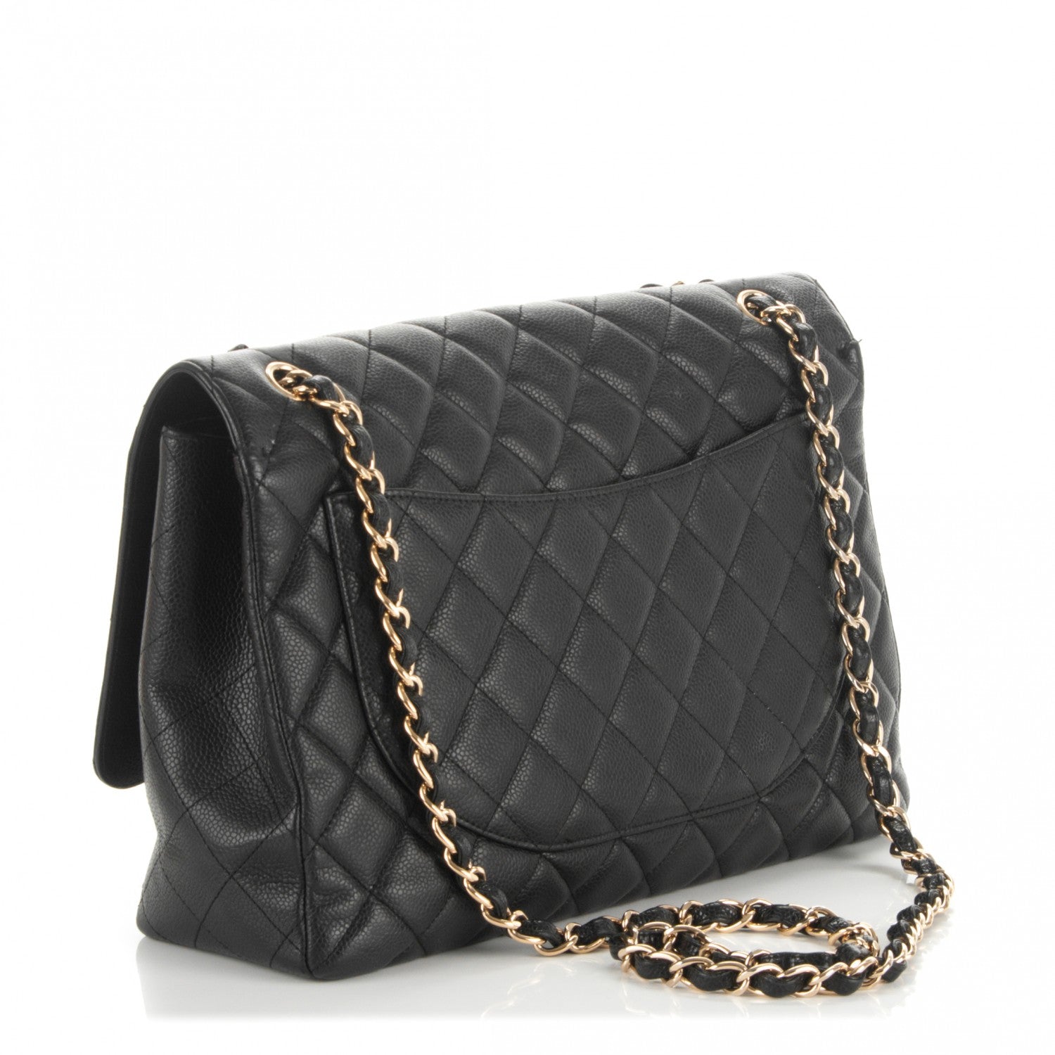 Chanel Caviar Quilted Maxi Single Flap Black 3 of 9