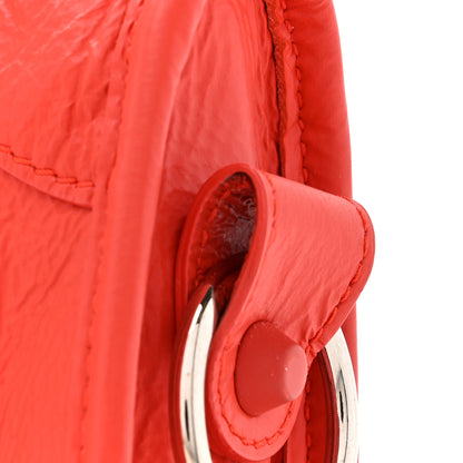 Balenciaga Matte Goatskin Rubber Covered Classic Hardware Mini City Rouge Coquelicot Rouge Braise 11 of 12