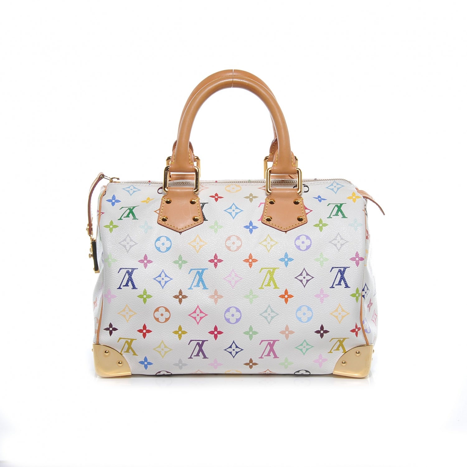 Louis Vuitton Monogram Multicolor Speedy 30 White 4 of 8