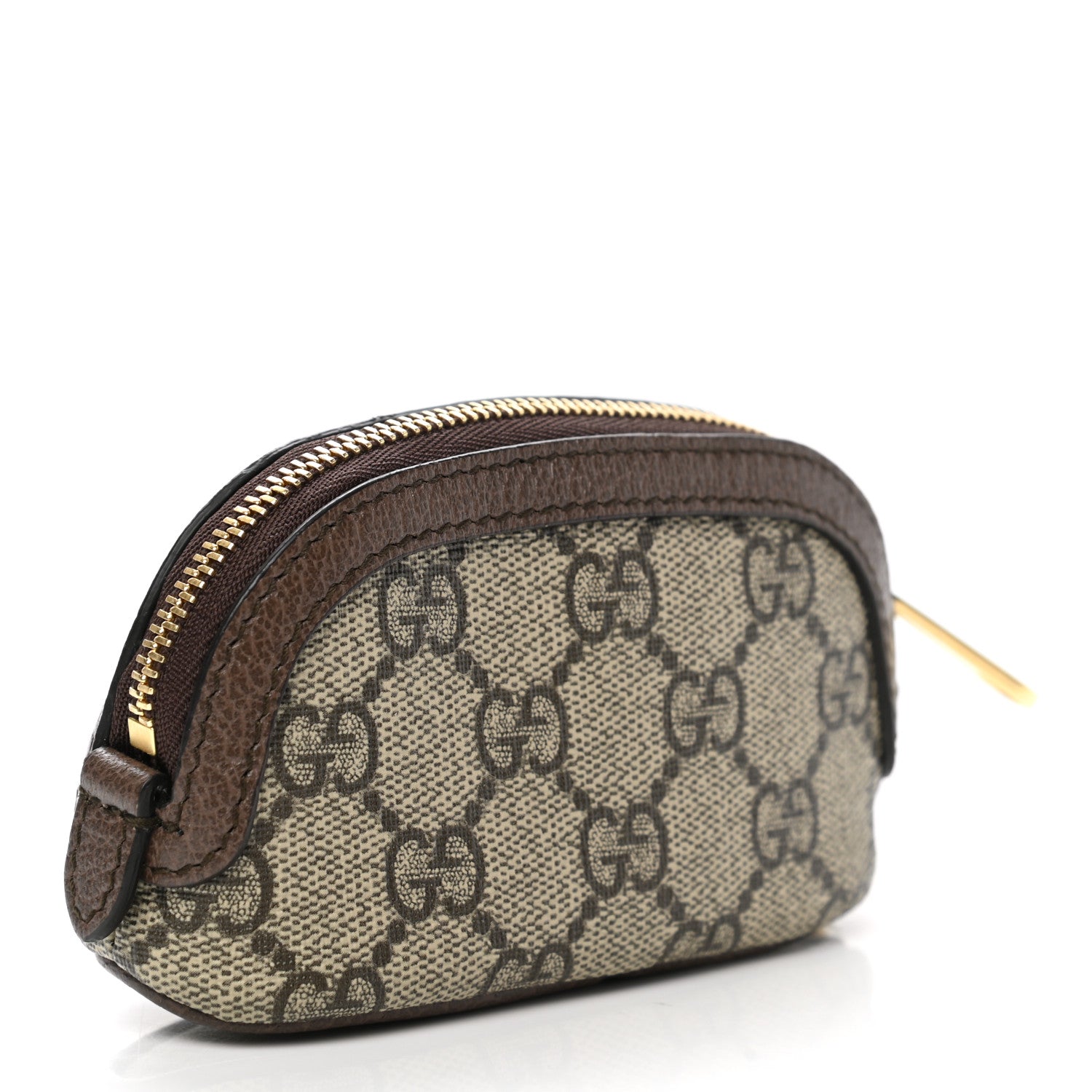 Gucci GG Supreme Monogram Web Ophidia Dome Key Pouch Beige New Acero 3 of 8