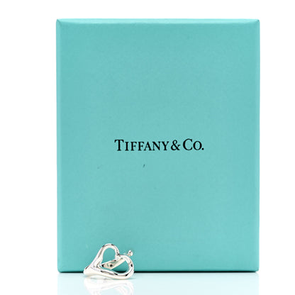 Tiffany Sterling Silver Elsa Peretti Open Heart Ring 52 6 5 of 5