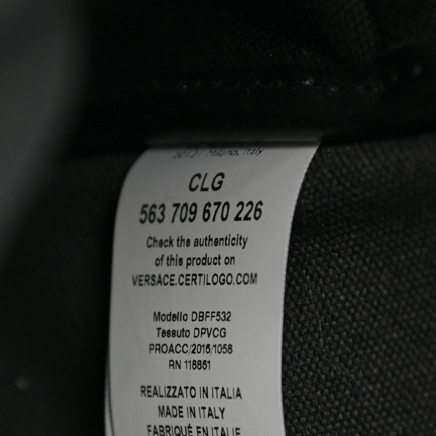 Saffiano Calfskin Medusa Backpack Black
