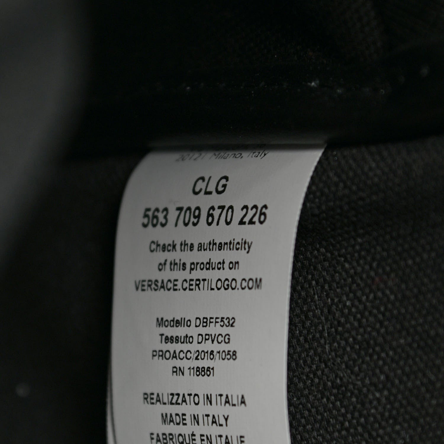Versace Saffiano Calfskin Medusa Backpack Black 7 of 11