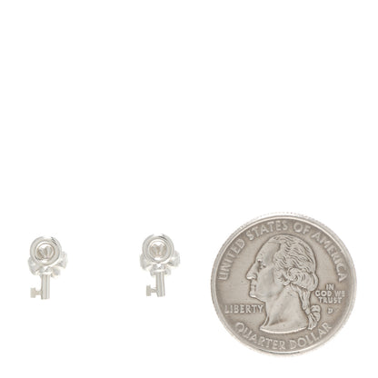 Tiffany Sterling Silver Key Earrings 2 of 5