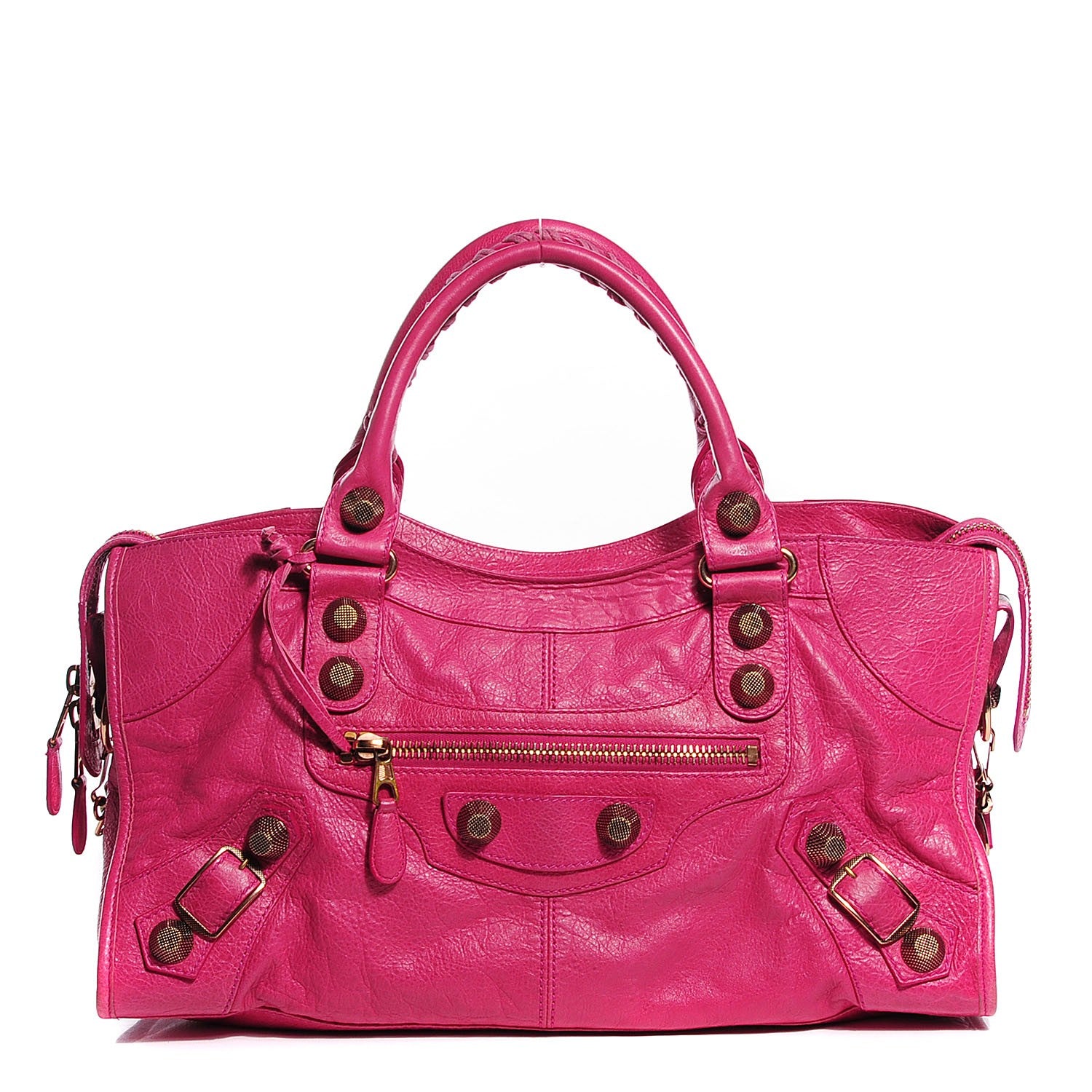 Balenciaga Agneau Giant 21 Rose Gold Hardware Part Time Cyclamen Fucsia 1 of 14