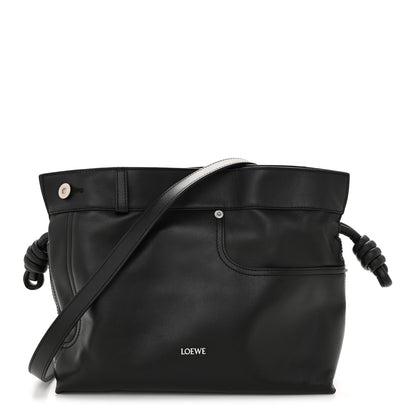 Loewe Shiny Calfskin Medium Panta Flamenco Clutch Black 1 of 13
