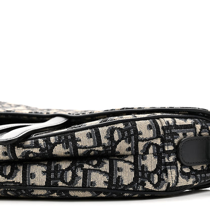 Christian Dior Oblique Saddle Bag Blue 10 of 11